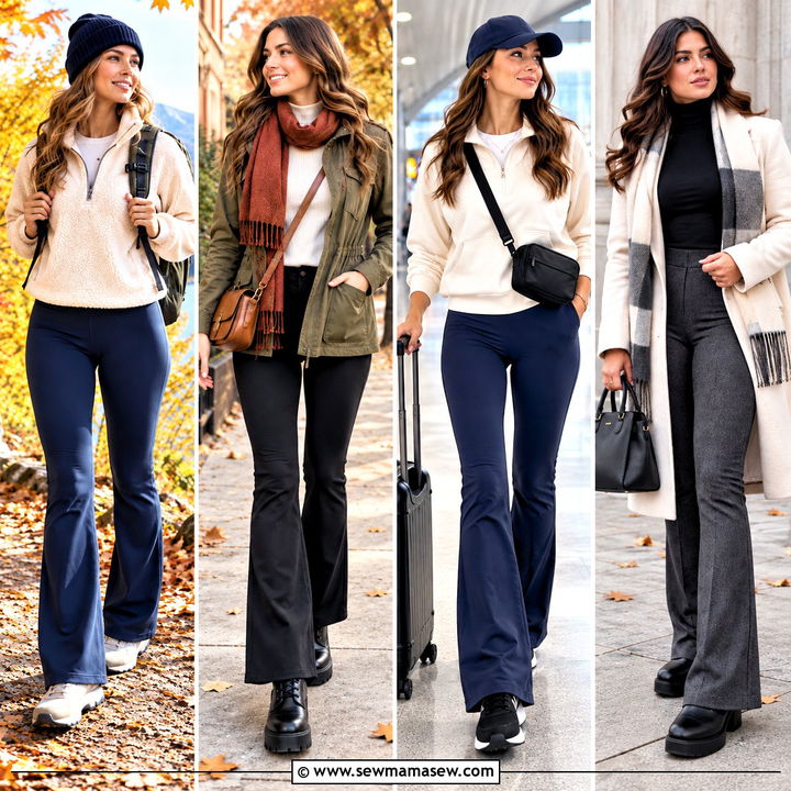 25 Flare Leggings Outfit Fall Looks for Cozy Everyday Style