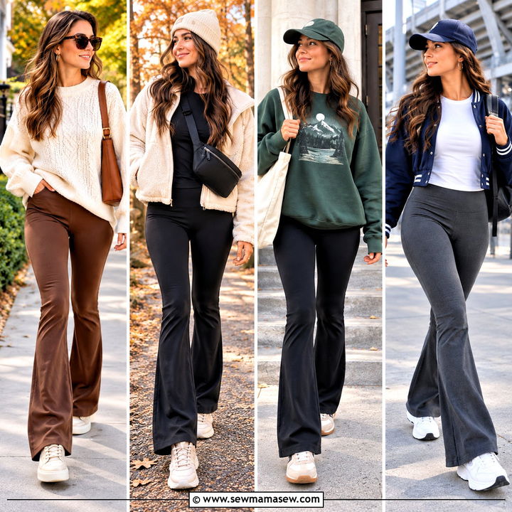25 Flared Leggings Outfit Fall Looks for Chic, Comfy Weekends
