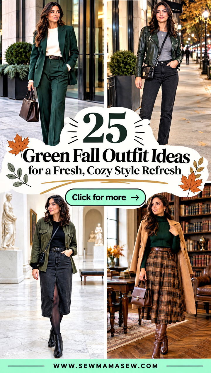 25 Green Fall Outfit Ideas for a Fresh Cozy Style Refresh - 25 Green Fall Outfit Ideas for a Fresh, Cozy Style Refresh