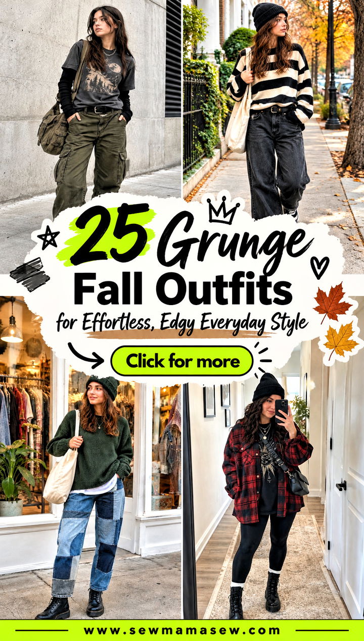 25 Grunge Fall Outfits for Effortless Edgy Everyday Style - 25 Grunge Fall Outfits for Effortless, Edgy Everyday Style