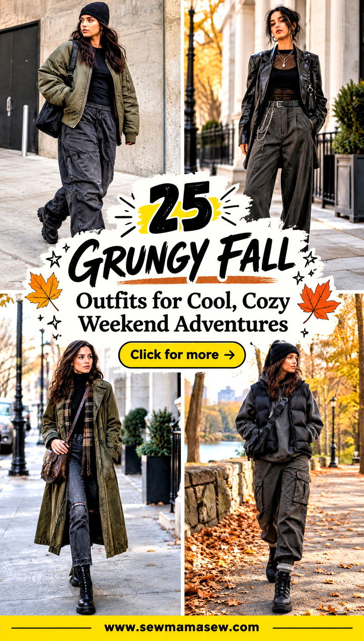 25 Grungy Fall Outfits for Cool Cozy Weekend Adventures - 25 Grungy Fall Outfits for Cool, Cozy Weekend Adventures