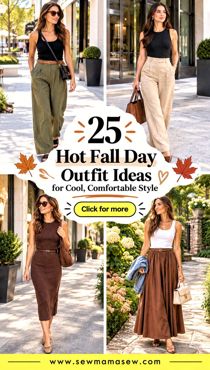25 Hot Fall Day Outfit Ideas for Cool Comfortable Style - 25 Hot Fall Day Outfit Ideas for Cool, Comfortable Style
