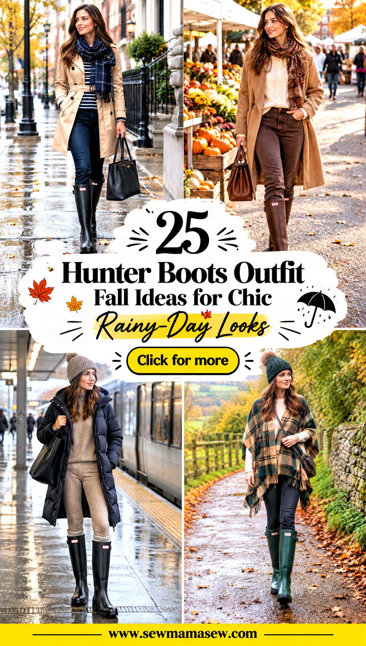 25 Hunter Boots Outfit Fall Ideas for Chic Rainy-Day Looks - 25 Hunter Boots Outfit Fall Ideas for Chic Rainy-Day Looks