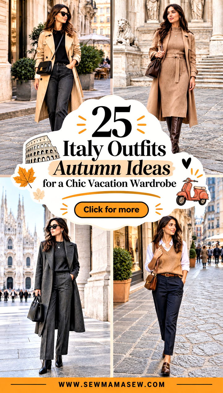 25 Italy Outfits Autumn Ideas for a Chic Vacation Wardrobe - 25 Italy Outfits Autumn Ideas for a Chic Vacation Wardrobe