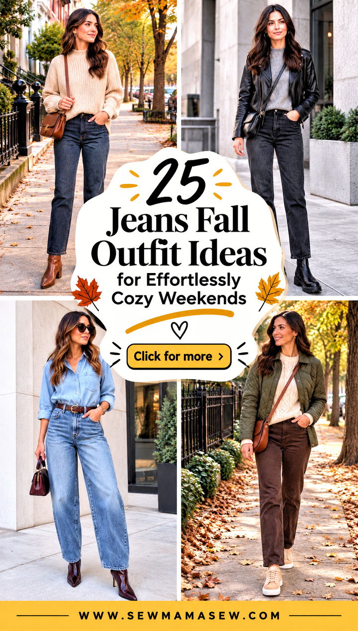 25 Jeans Fall Outfit Ideas for Effortlessly Cozy Weekends - 25 Jeans Fall Outfit Ideas for Effortlessly Cozy Weekends