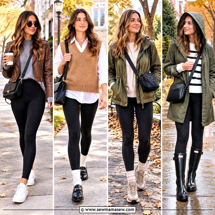 25 Leggings Fall Outfit Ideas for Cozy Weekend Adventures