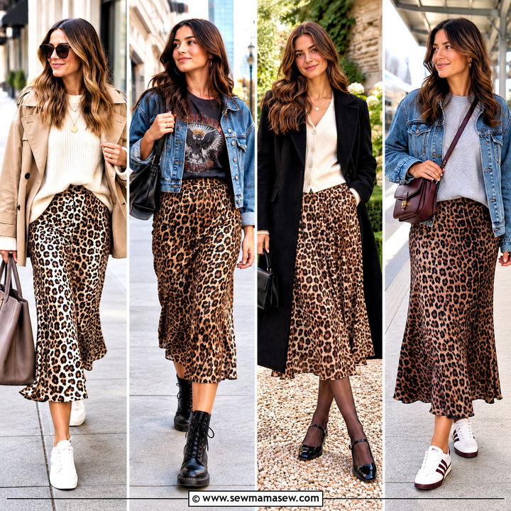 25 Leopard Skirt Outfit Fall Ideas for Chic Coffee Dates