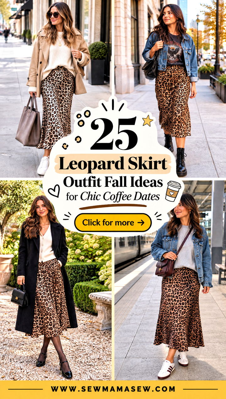 25 Leopard Skirt Outfit Fall Ideas for Chic Coffee Dates - 25 Leopard Skirt Outfit Fall Ideas for Chic Coffee Dates