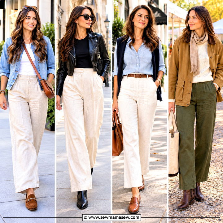25 Linen Pants Outfit Fall Ideas for Relaxed Weekend Chic