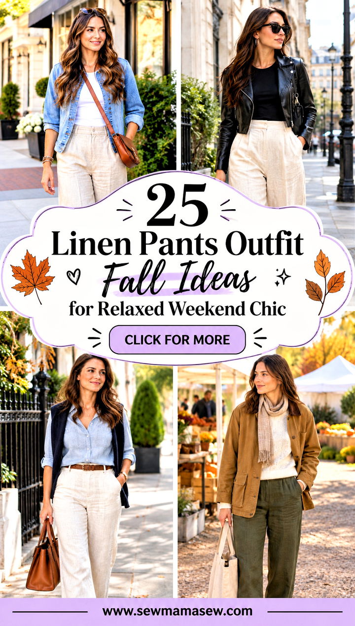 25 Linen Pants Outfit Fall Ideas for Relaxed Weekend Chic - 25 Linen Pants Outfit Fall Ideas for Relaxed Weekend Chic