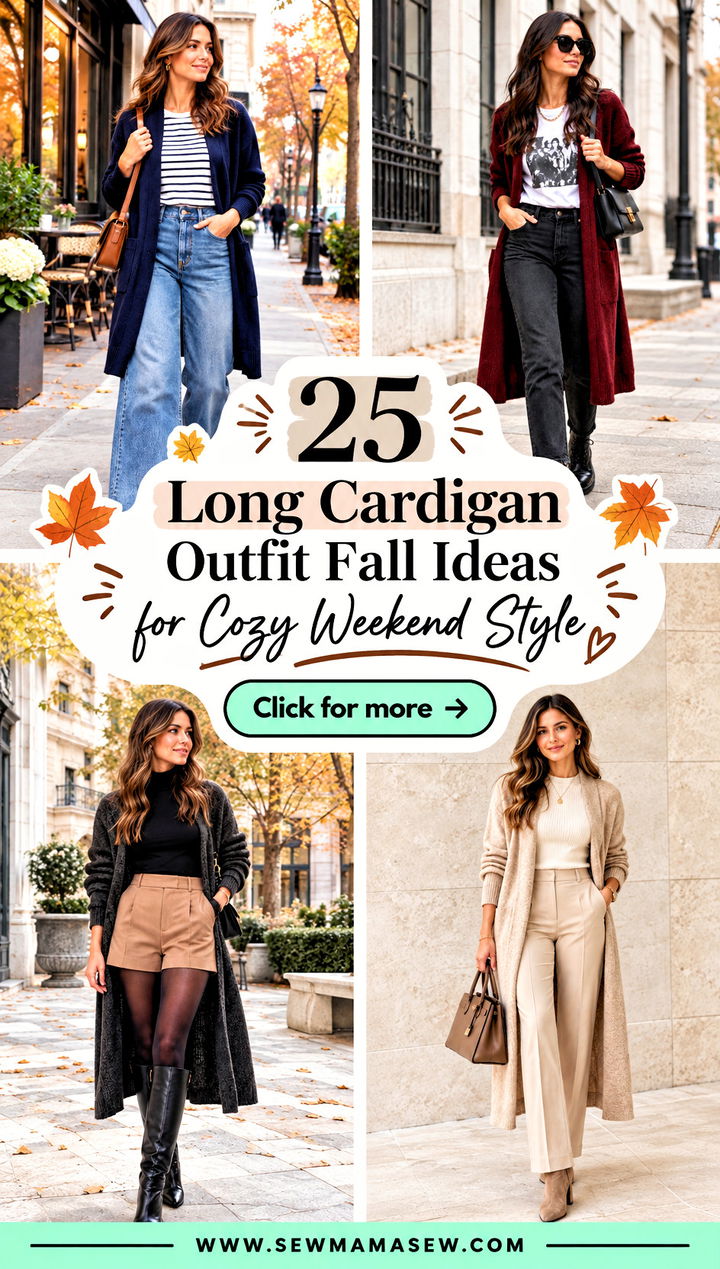 25 Long Cardigan Outfit Fall Ideas for Cozy Weekend Style - 25 Long Cardigan Outfit Fall Ideas for Cozy Weekend Style