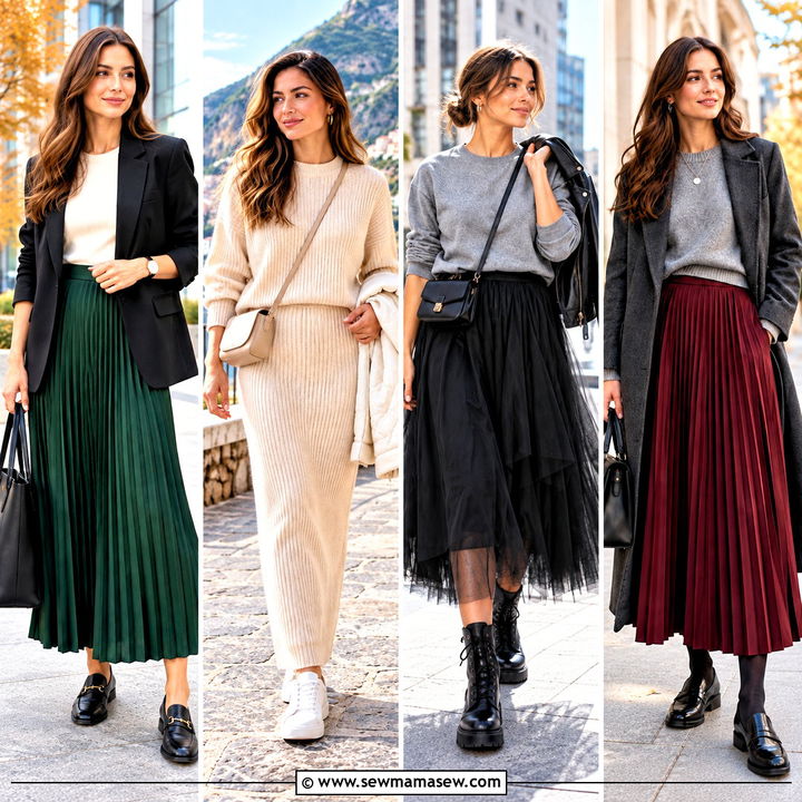 25 Long Skirt Outfits Fall Weekends Need for Cozy Charm