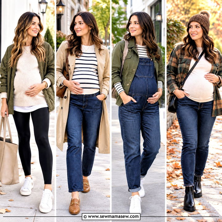 25 Maternity Outfits Fall Days Need for Comfort and Charm