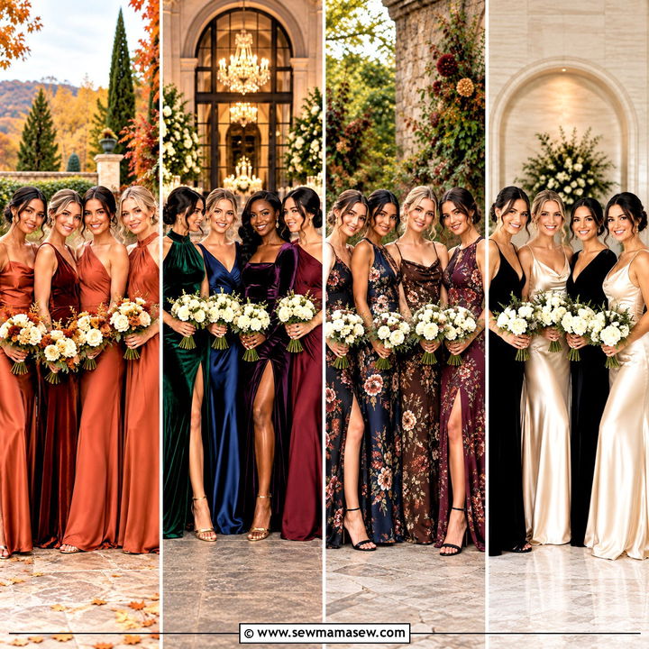 25 Mixed Bridesmaid Dresses Fall Brides Will Love This Season