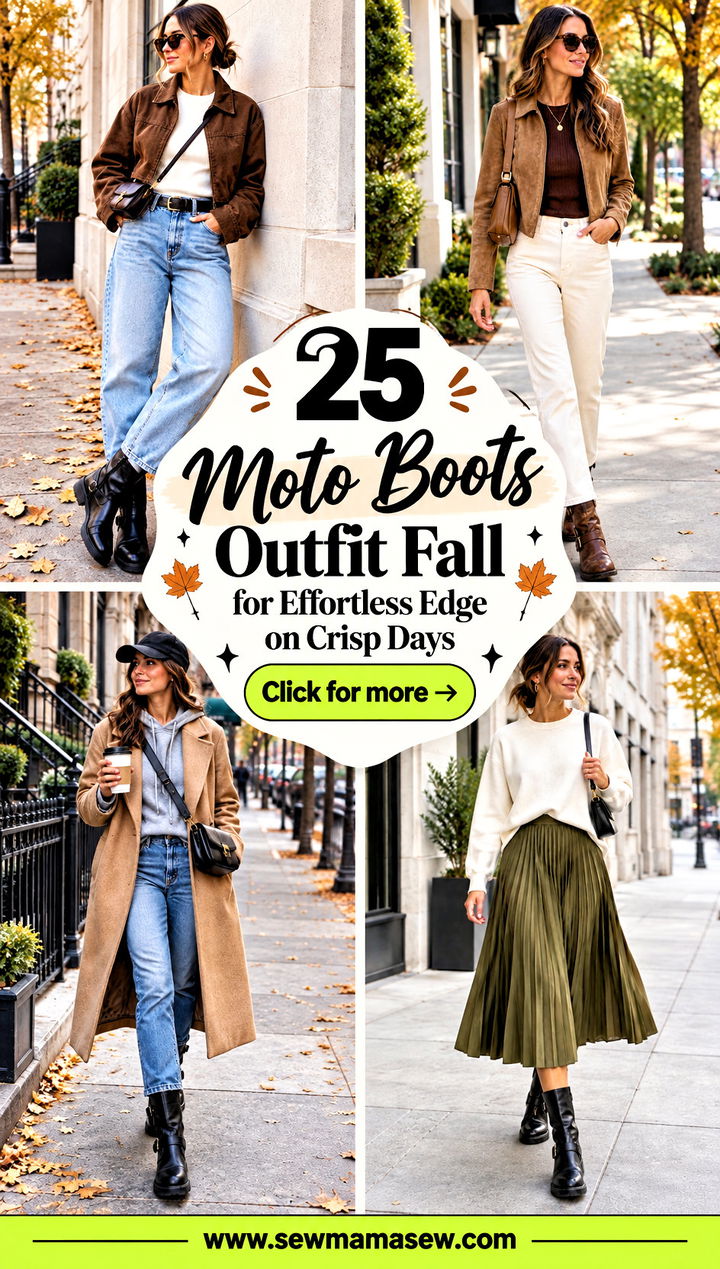 25 Moto Boots Outfit Fall for Effortless Edge on Crisp Days - 25 Moto Boots Outfit Fall for Effortless Edge on Crisp Days