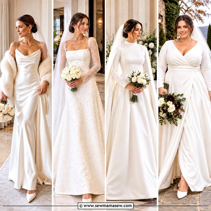 25 November Wedding Dress Ideas for a Romantic Cool-Weather Day