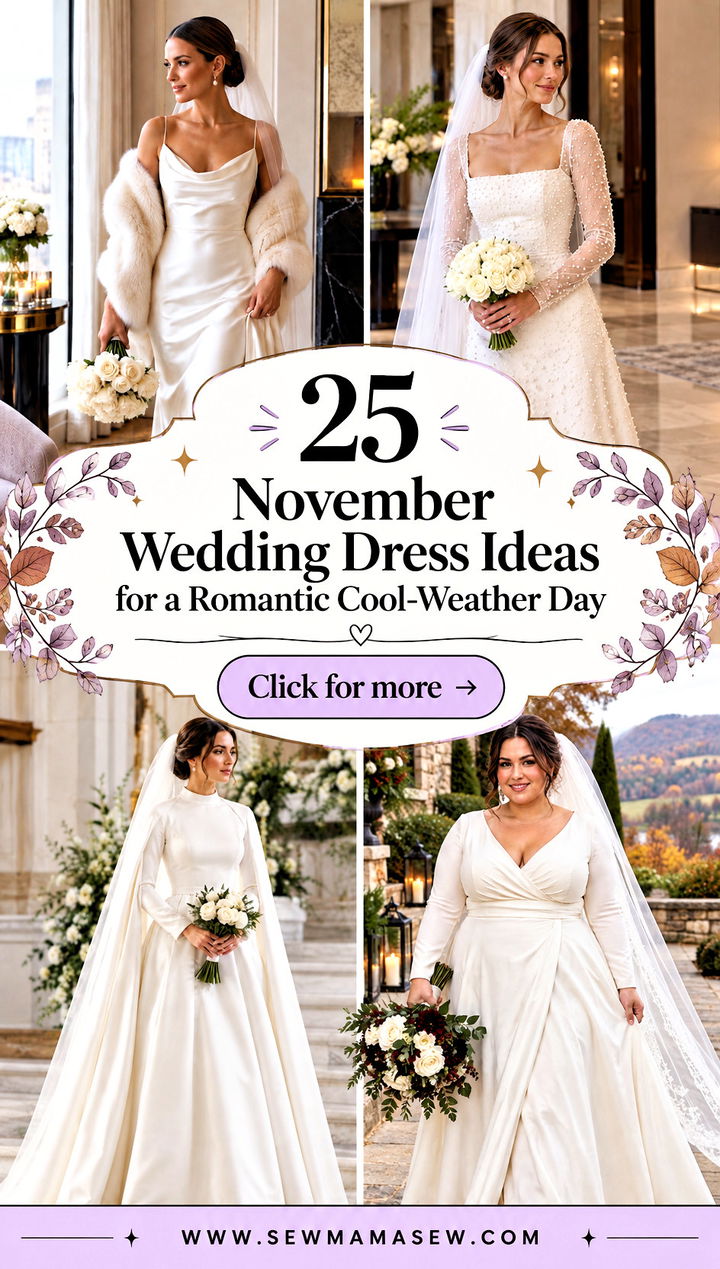 25 November Wedding Dress Ideas for a Romantic Cool-Weather Day - 25 November Wedding Dress Ideas for a Romantic Cool-Weather Day