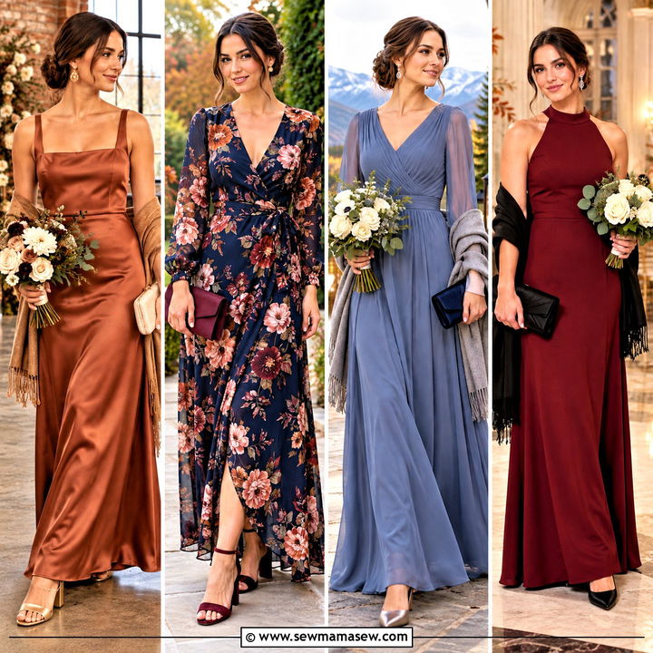 25 October Bridesmaid Dresses for a Romantic Fall Wedding