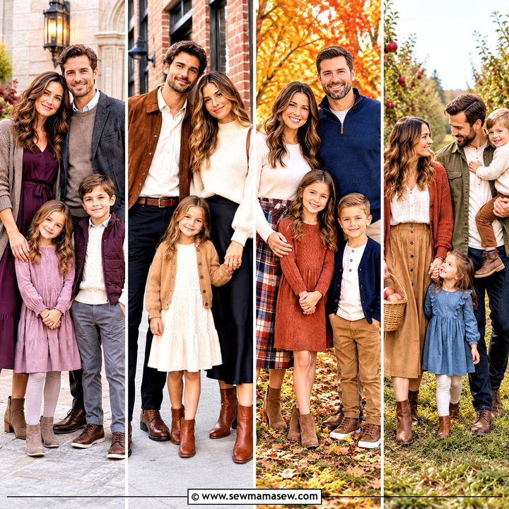 25 October Family Photos Outfits for Cozy Autumn Portraits
