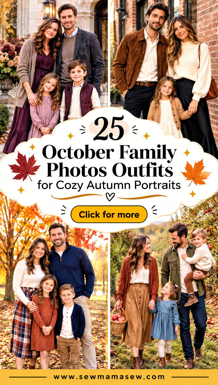 25 October Family Photos Outfits for Cozy Autumn Portraits - 25 October Family Photos Outfits for Cozy Autumn Portraits