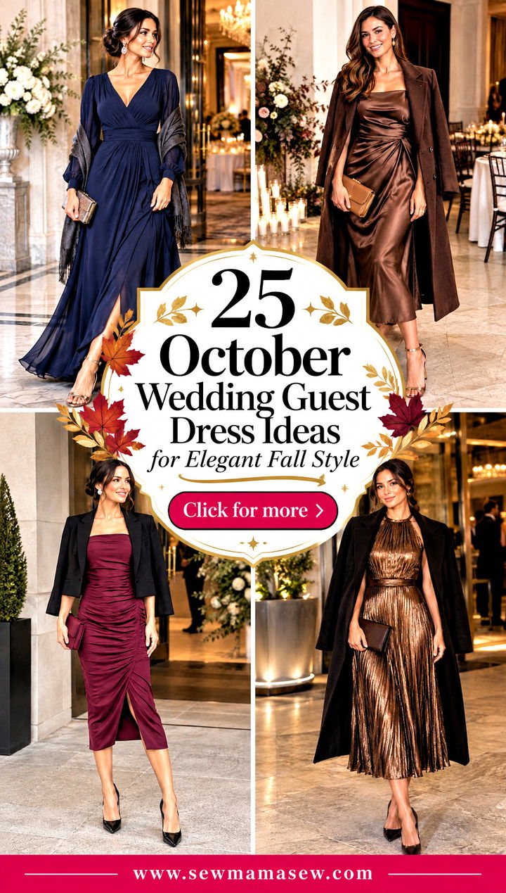 25 October Wedding Guest Dress Ideas for Elegant Fall Style - 25 October Wedding Guest Dress Ideas for Elegant Fall Style