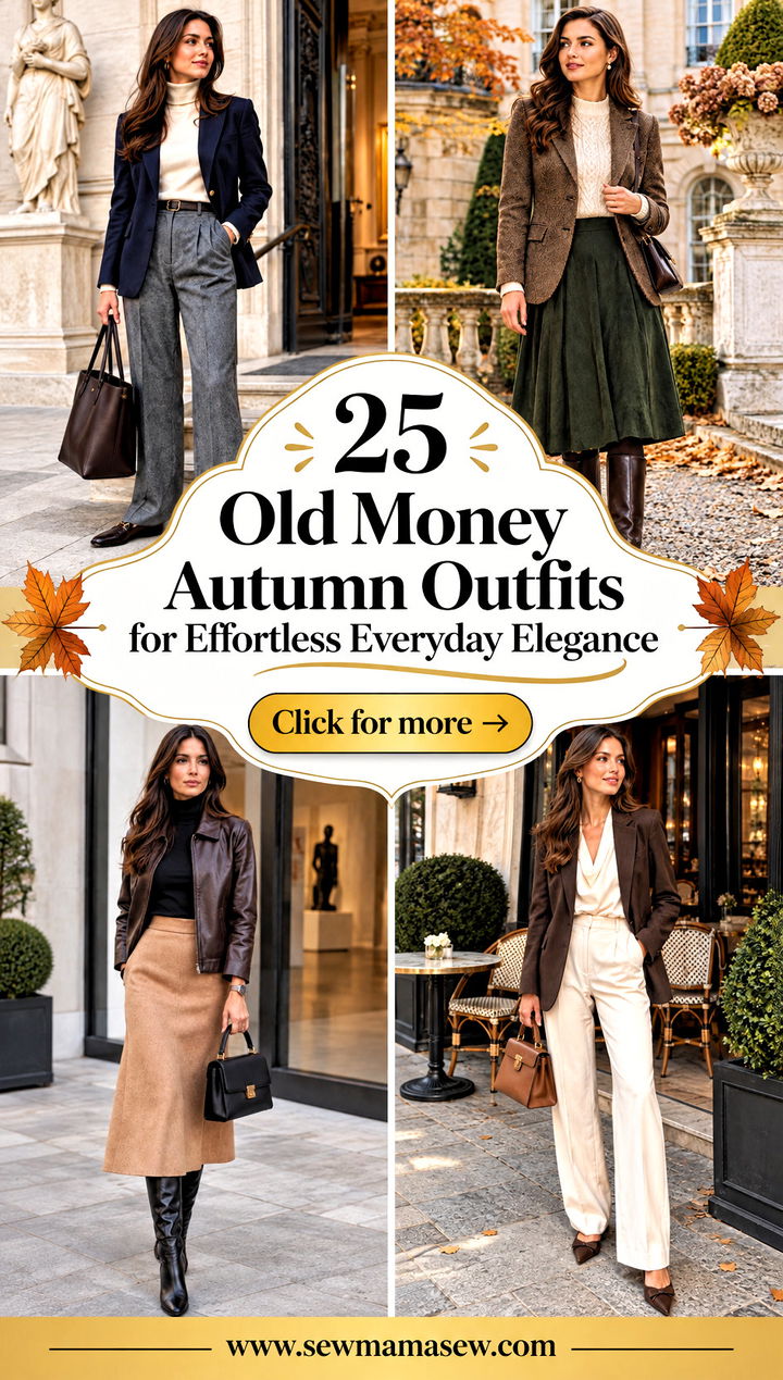25 Old Money Autumn Outfits for Effortless Everyday Elegance - 25 Old Money Autumn Outfits for Effortless Everyday Elegance