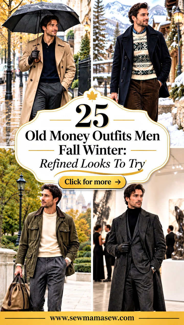 25 Old Money Outfits Men Fall Winter Refined Looks To Try - 25 Old Money Outfits Men Fall Winter: Refined Looks To Try