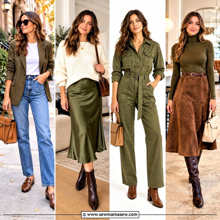 25 Olive Green Fall Outfits for Cozy Effortless Daily Style