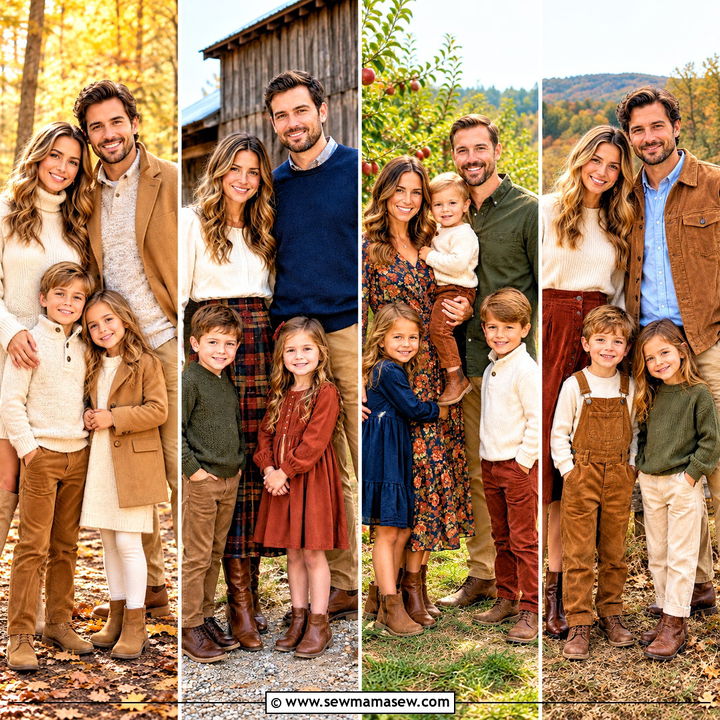 25 Outdoor Fall Family Pictures Outfits for Cozy Memories