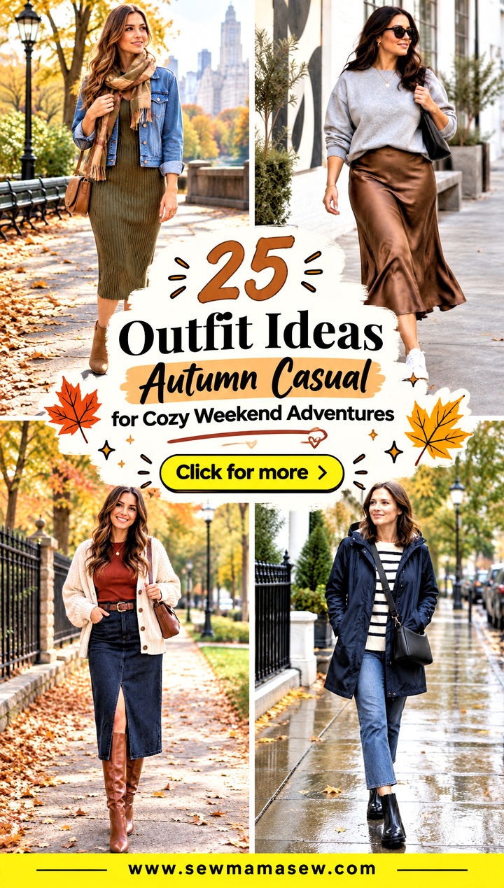 25 Outfit Ideas Autumn Casual for Cozy Weekend Adventures - 25 Outfit Ideas Autumn Casual for Cozy Weekend Adventures
