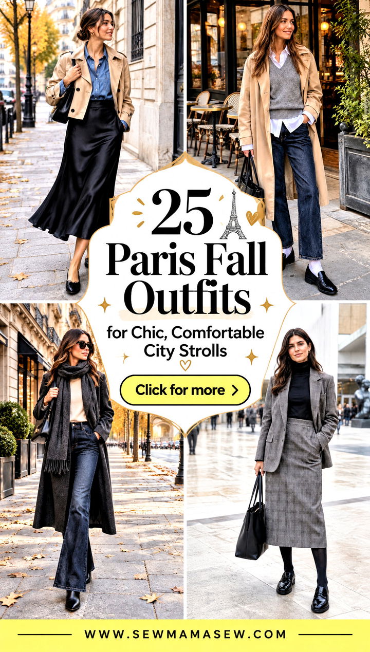 25 Paris Fall Outfits for Chic Comfortable City Strolls - 25 Paris Fall Outfits for Chic, Comfortable City Strolls