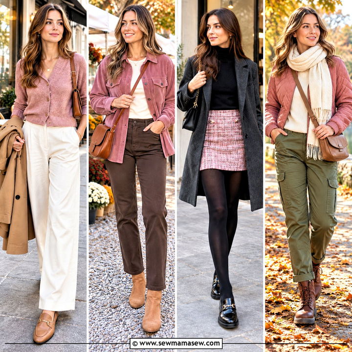 25 Pink Autumn Outfit Ideas for a Fresh, Seasonal Wardrobe