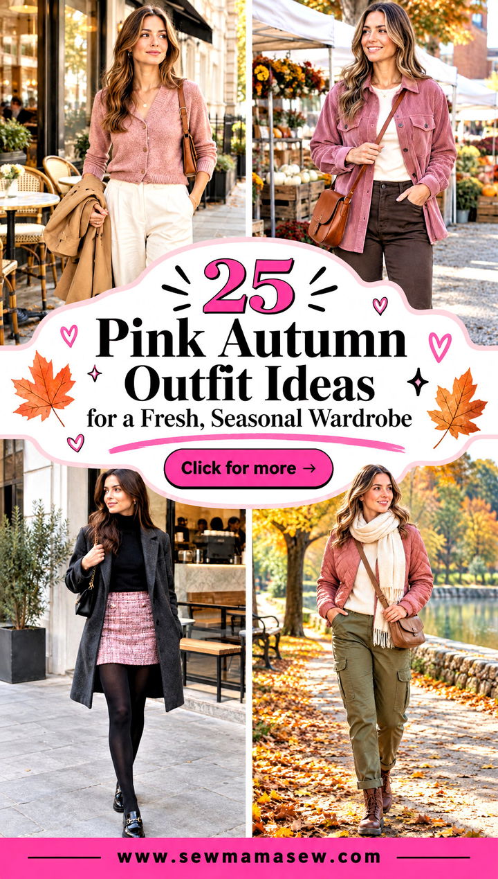 25 Pink Autumn Outfit Ideas for a Fresh Seasonal Wardrobe - 25 Pink Autumn Outfit Ideas for a Fresh, Seasonal Wardrobe