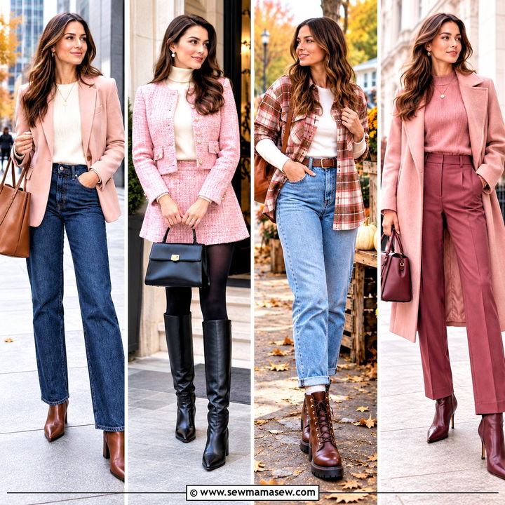 25 Pink Fall Outfits for Cozy Weekends and Stylish Layers