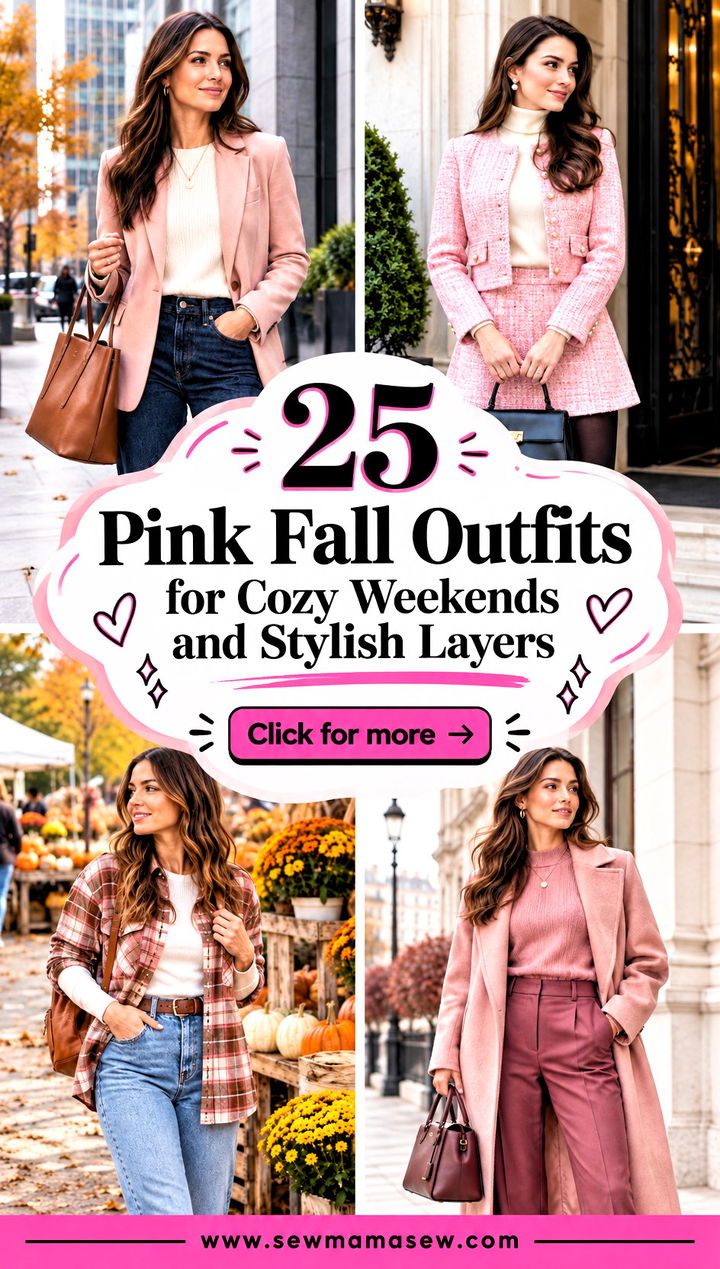 25 Pink Fall Outfits for Cozy Weekends and Stylish Layers - 25 Pink Fall Outfits for Cozy Weekends and Stylish Layers