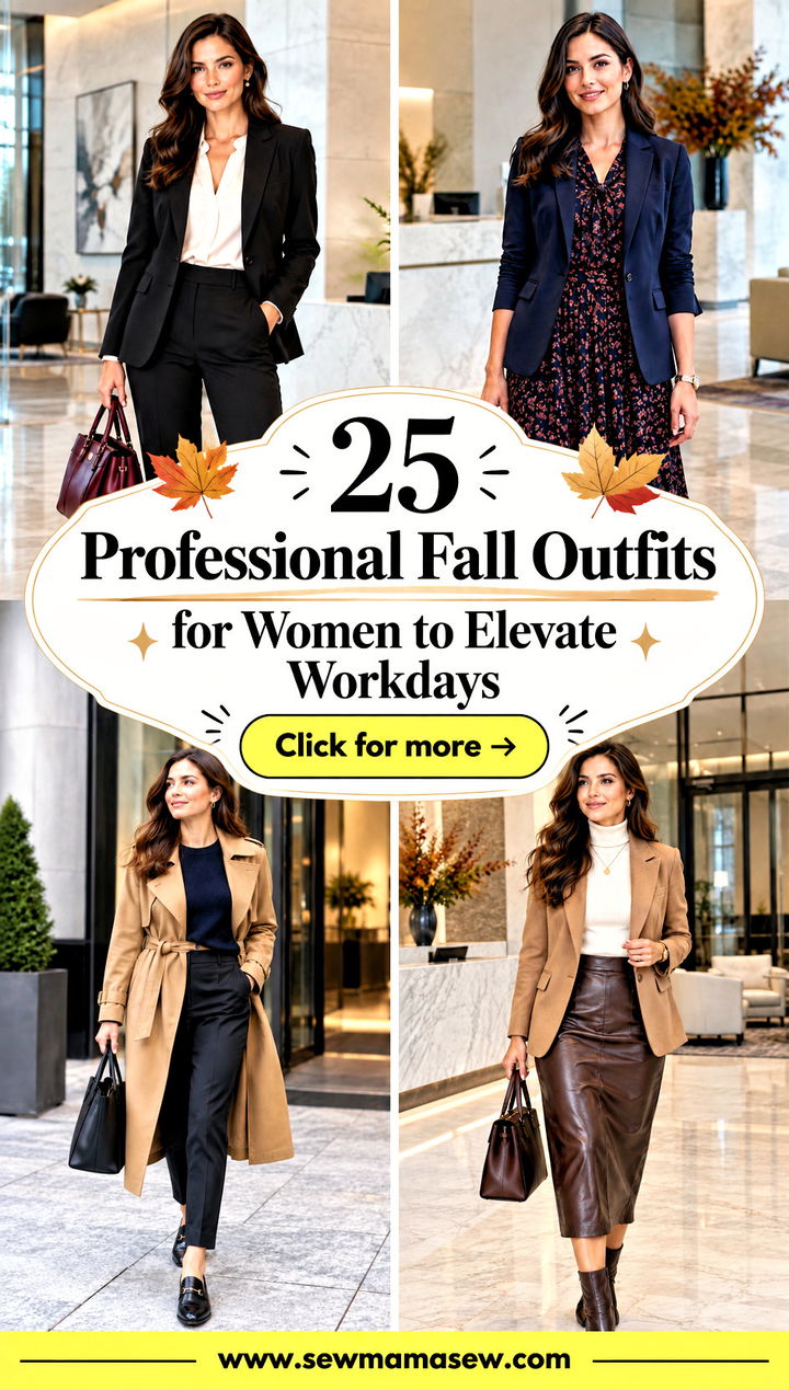 25 Professional Fall Outfits for Women to Elevate Workdays - 25 Professional Fall Outfits for Women to Elevate Workdays