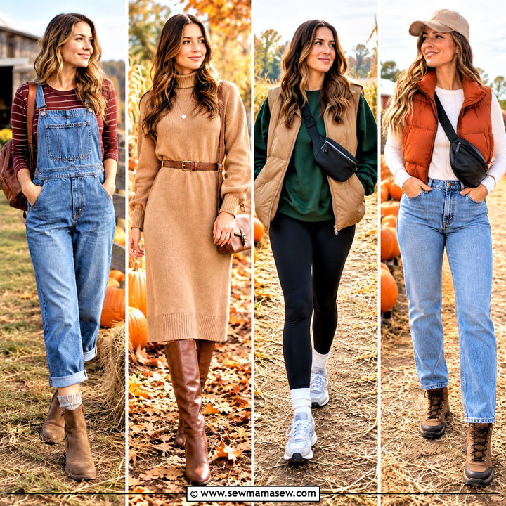 25 Pumpkin Picking Outfit Fall Ideas for Cozy Farm Visits