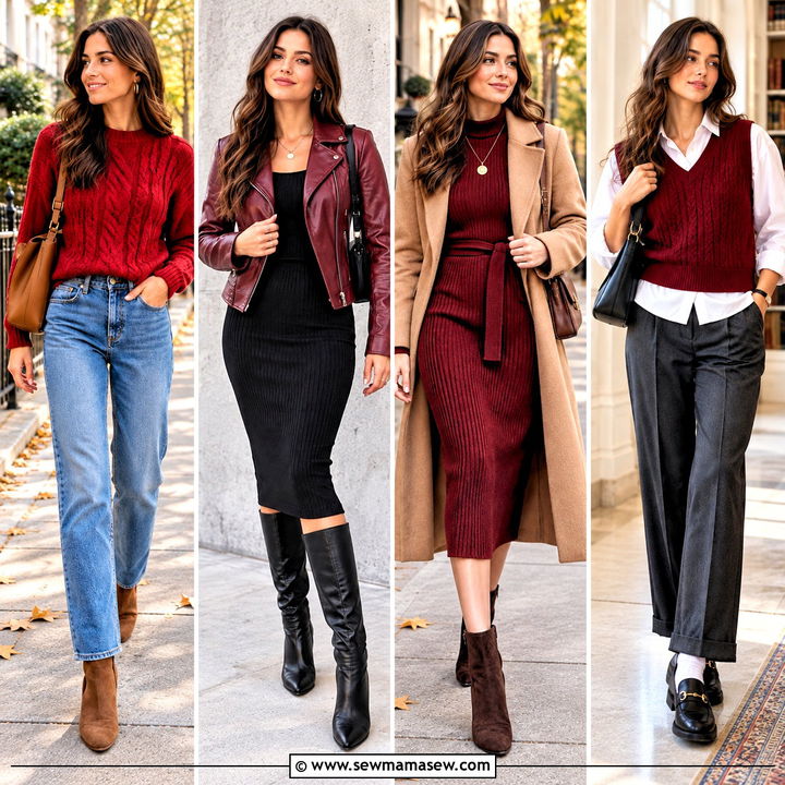 25 Red Fall Outfits for Bold, Cozy Style on Crisp Autumn Days