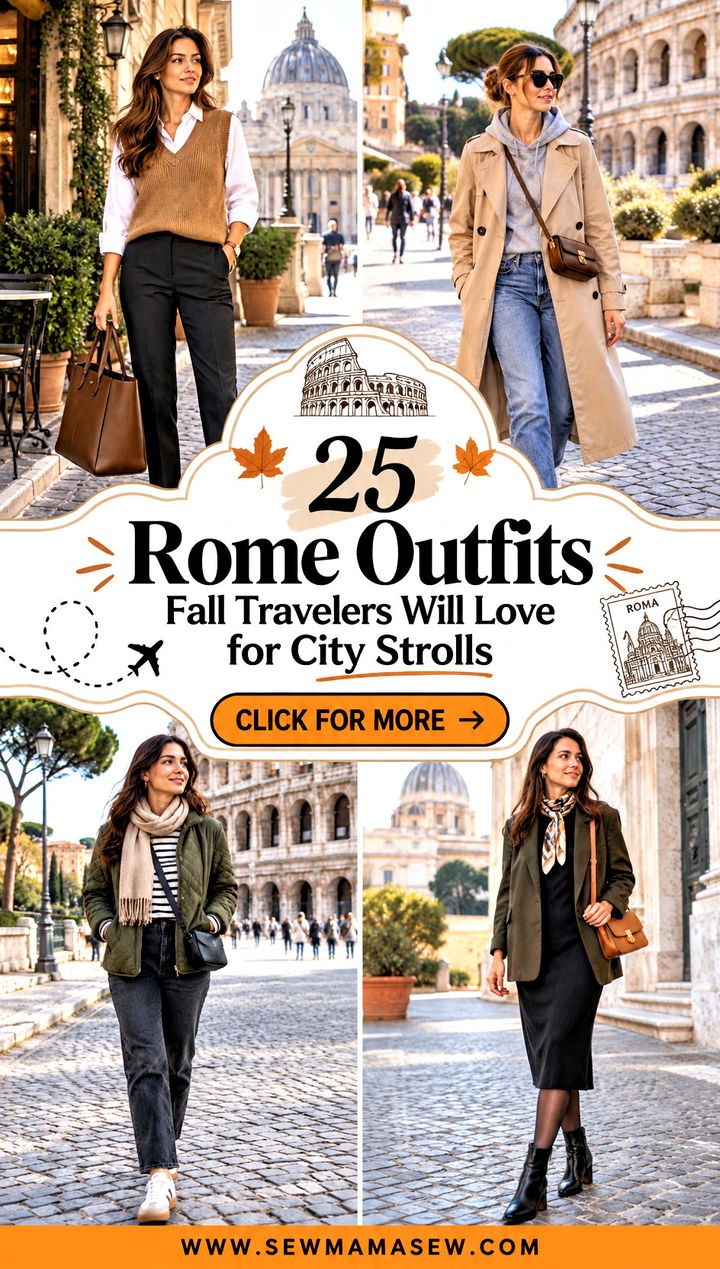 25 Rome Outfits Fall Travelers Will Love for City Strolls - 25 Rome Outfits Fall Travelers Will Love for City Strolls