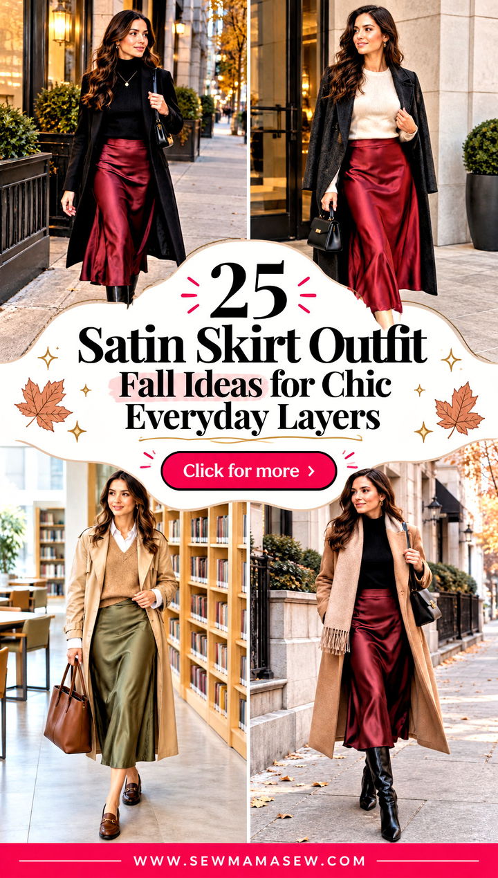 25 Satin Skirt Outfit Fall Ideas for Chic Everyday Layers - 25 Satin Skirt Outfit Fall Ideas for Chic Everyday Layers