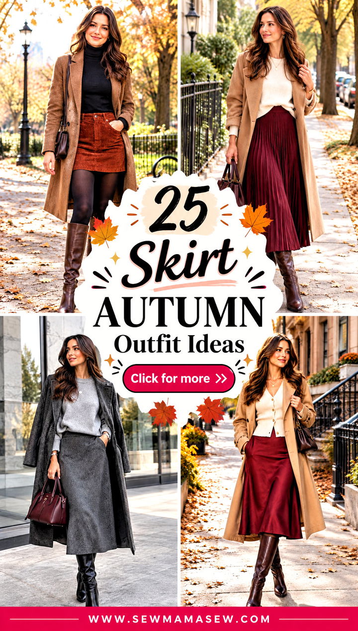 25 Skirt Autumn Outfit Ideas for Cozy Chic Everyday Looks - 25 Skirt Autumn Outfit Ideas for Cozy, Chic Everyday Looks