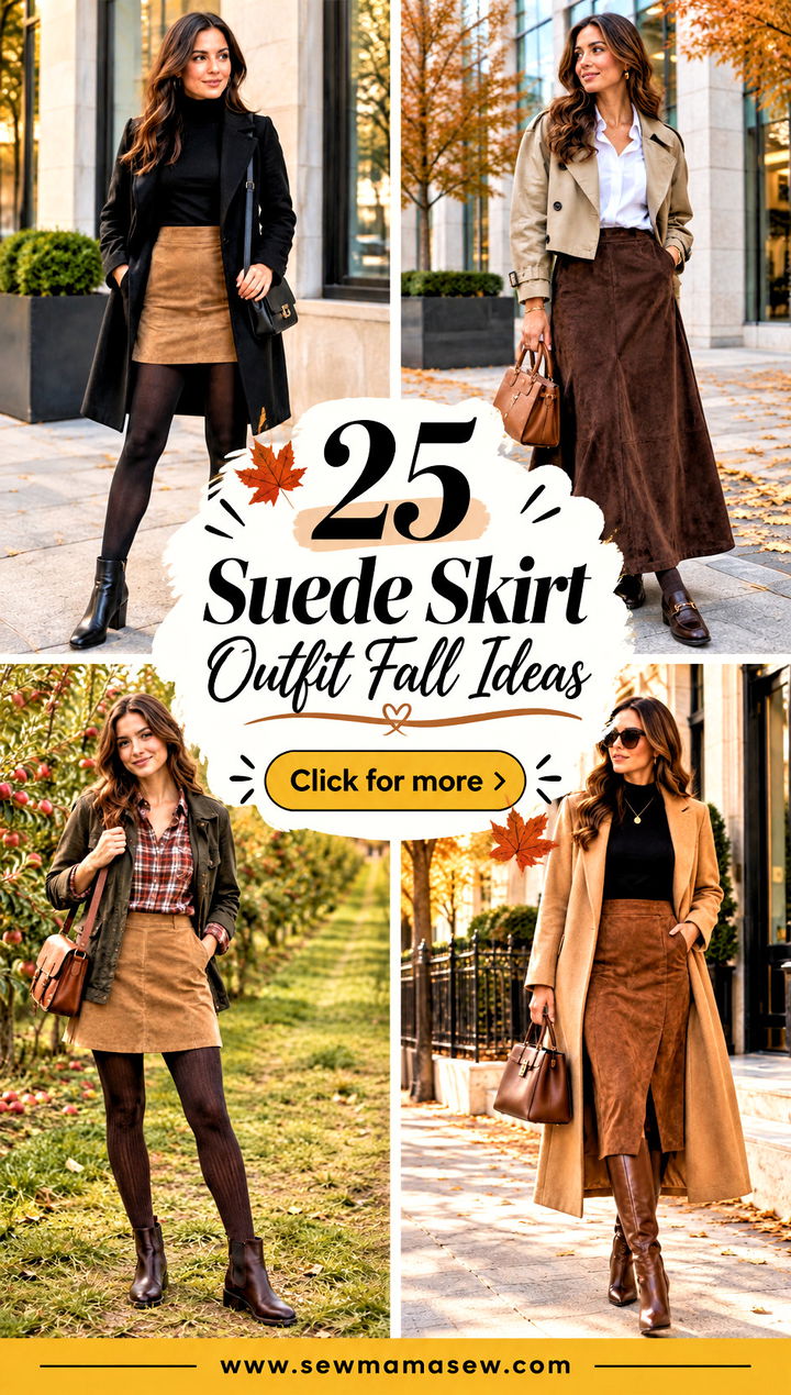 25 Suede Skirt Outfit Fall Ideas for Cozy Polished Style - 25 Suede Skirt Outfit Fall Ideas for Cozy, Polished Style