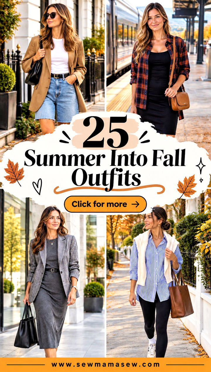 25 Summer Into Fall Outfits for Easy Chic Seasonal Layers - 25 Summer Into Fall Outfits for Easy, Chic Seasonal Layers