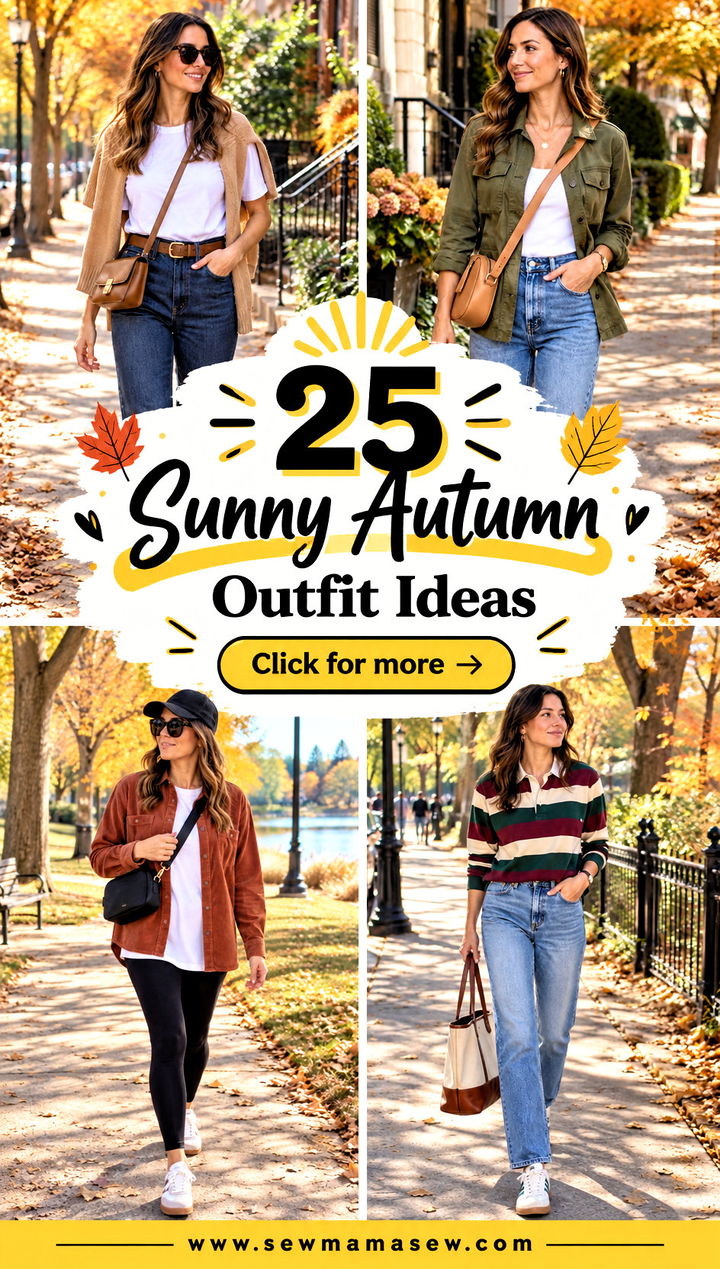 25 Sunny Autumn Outfit Ideas for Chic Comfortable Days - 25 Sunny Autumn Outfit Ideas for Chic, Comfortable Days