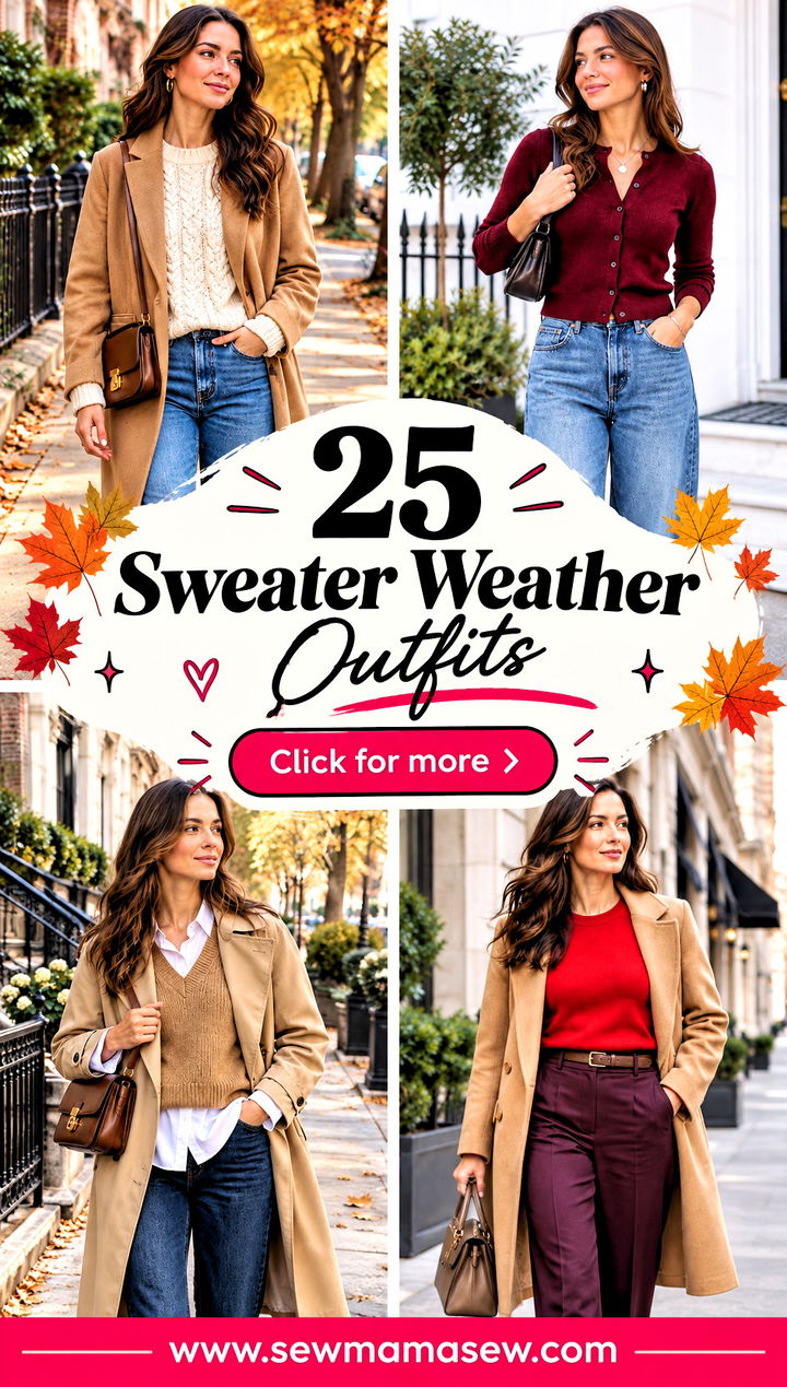 25 Sweater Weather Outfits for Cozy Effortless Fall Style - 25 Sweater Weather Outfits for Cozy, Effortless Fall Style