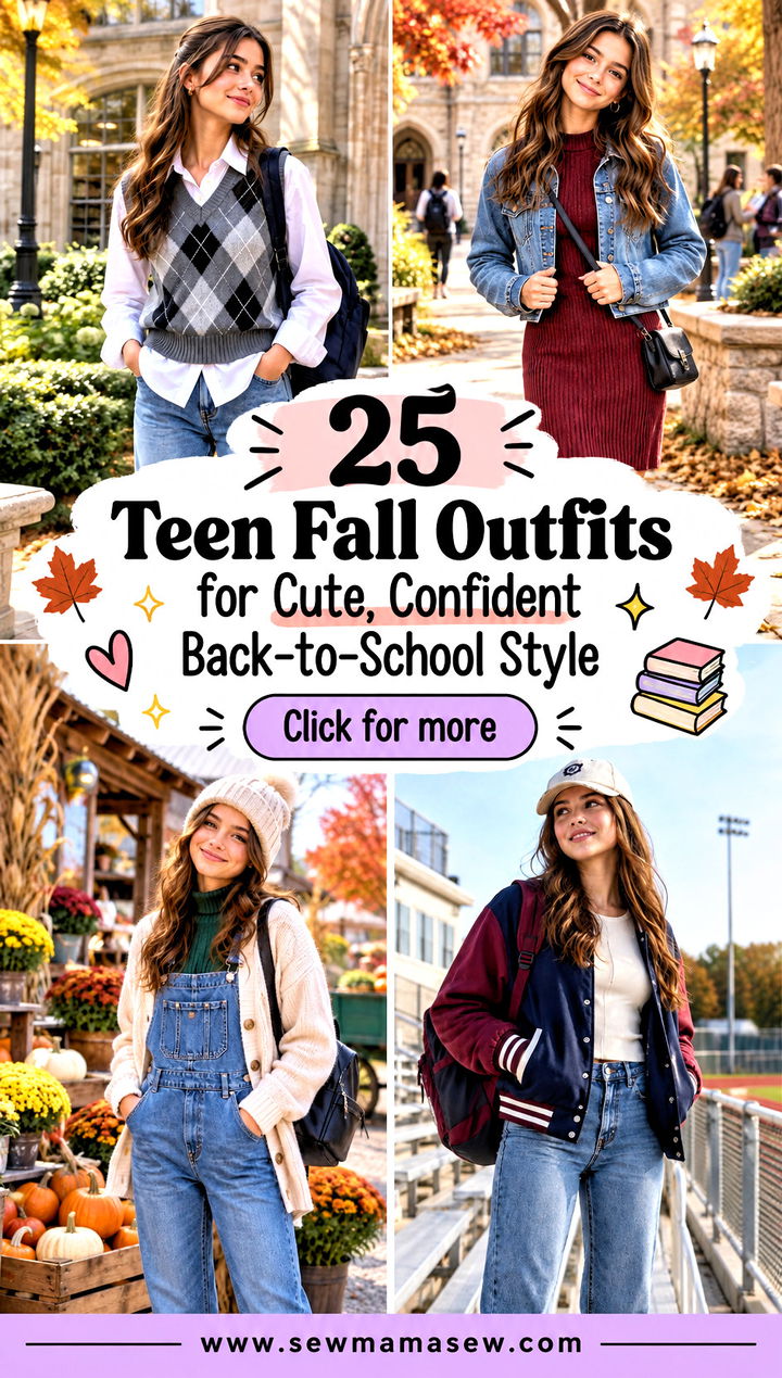 25 Teen Fall Outfits for Cute Confident Back-to-School Style - 25 Teen Fall Outfits for Cute, Confident Back-to-School Style