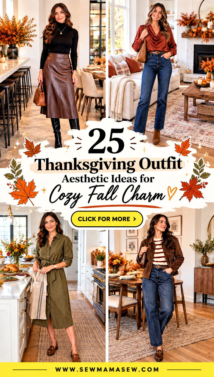 25 Thanksgiving Outfit Aesthetic Ideas for Cozy Fall Charm - 25 Thanksgiving Outfit Aesthetic Ideas for Cozy Fall Charm