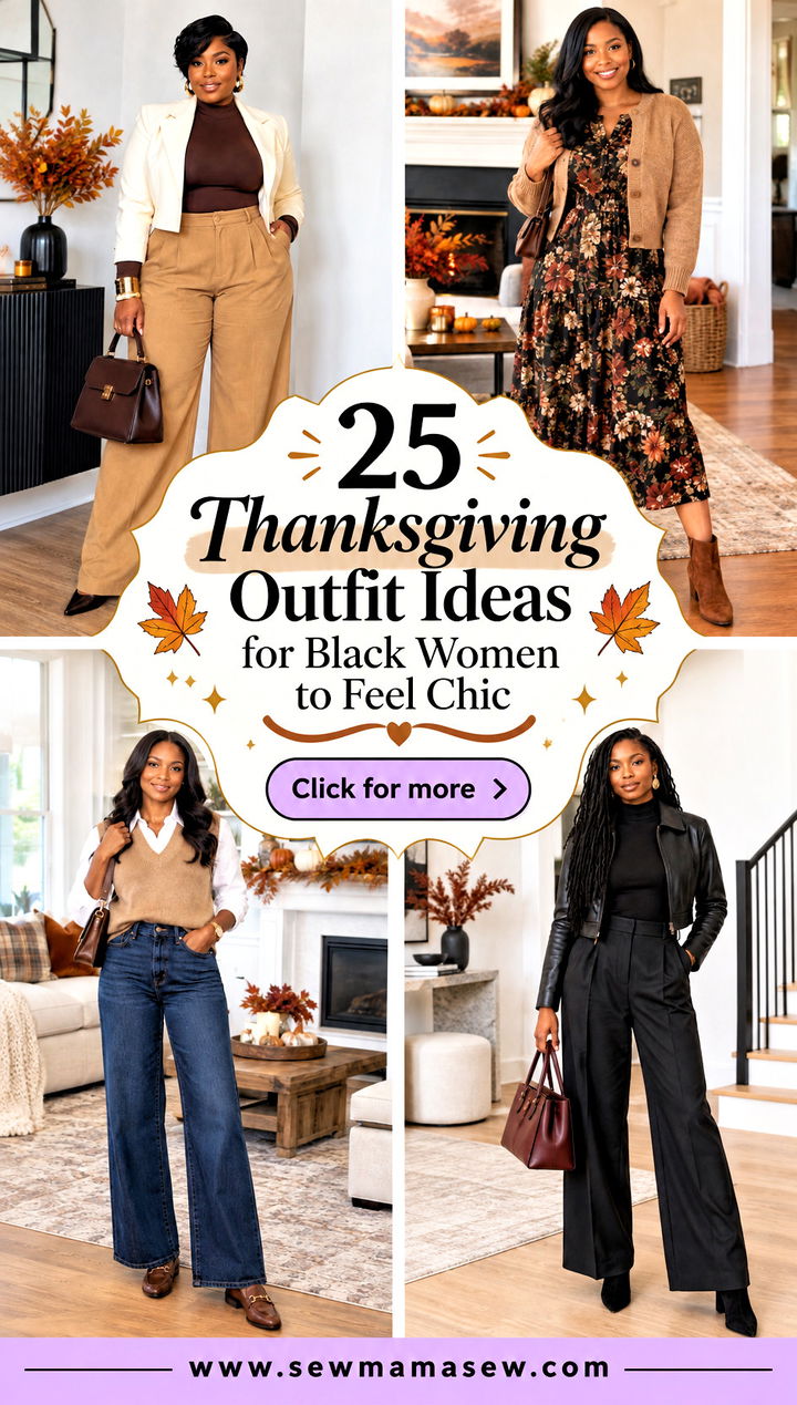 25 Thanksgiving Outfit Ideas for Black Women to Feel Chic - 25 Thanksgiving Outfit Ideas for Black Women to Feel Chic