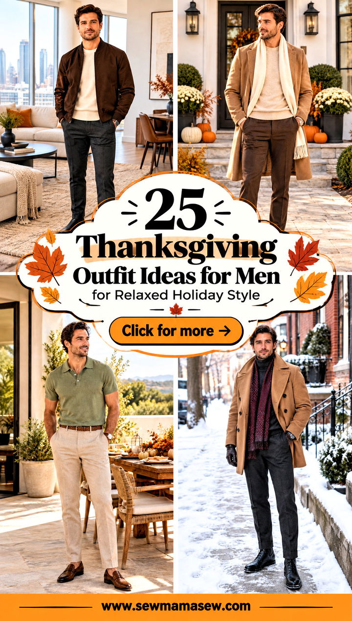 25 Thanksgiving Outfit Ideas for Men for Relaxed Holiday Style - 25 Thanksgiving Outfit Ideas for Men for Relaxed Holiday Style