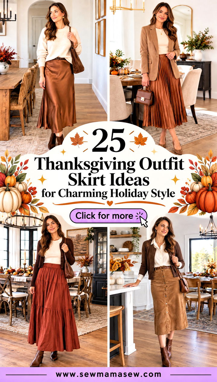 25 Thanksgiving Outfit Skirt Ideas for Charming Holiday Style - 25 Thanksgiving Outfit Skirt Ideas for Charming Holiday Style